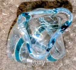 Rare Malta Blown Glass Abstract Pitcher Vase Number 5 1978 With Label Rare Malta Blown Glass Abstract Pitcher Vase Number 5 1978 With Label