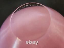 Rare Mid-Century Kaj Franck For Iittala Hauen Leuat Pink Art Glass Vase Signed