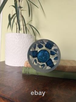 Rare Milan Machacek Princ Oggetti Optical Art Glass Lenses Concave Cylinder Vase
