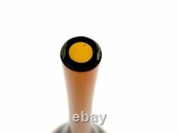 Rare Murano Cenedese Art Glass Space Age Amber Vase by Antonio Da Ros