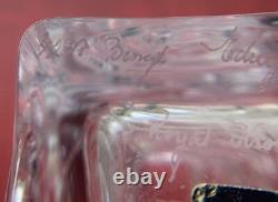 Rare Royal Krona Lead Crystal Vase 1960s Vintage Sweden Bengt Edenfalk