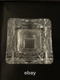 Rare Royal Krona Lead Crystal Vase 1960s Vintage Sweden Bengt Edenfalk