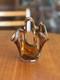 Rare Vintage 1970's Makors Krosno Art Glass Bowl