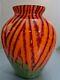 Rare Vintage Czech Art Deco Kralik Welz Herringbone Vase
