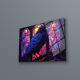 Raven Wall Art, Tempered Glass Art, Glass Printing, Colorful Wall Art