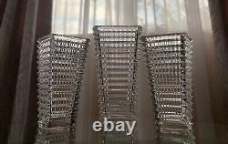 Rectangular Glass Vase 11 Tall Unbranded