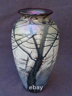 Rick Satava Mount Shasta Art Glass Vase 7