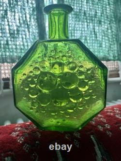 Riihimaen Lasi Glass Carafe Bottle Decanter Stella Polaris, Nanny Still, 1970