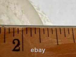 SCAVO-Style Vintage Art Glass Vase White Iridescent Frosted Finish 4.75