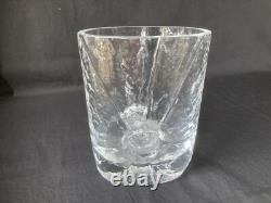 SEA Swedish art glass vase By Rune Strand, Sunburst In Ice, Design 1960s