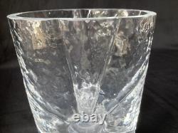 SEA Swedish art glass vase By Rune Strand, Sunburst In Ice, Design 1960s