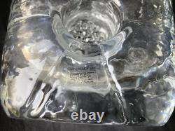 SEA Swedish art glass vase By Rune Strand, Sunburst In Ice, Design 1960s