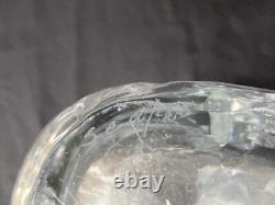 SEA Swedish art glass vase By Rune Strand, Sunburst In Ice, Design 1960s