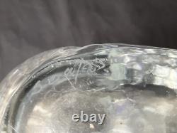 SEA Swedish art glass vase By Rune Strand, Sunburst In Ice, Design 1960s