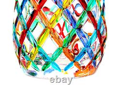 SIGNED/BOX/CERTIFICATE Huge 29.5cm Murano Italian Art Glass Mazzega Vase