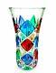 Signed/box/certificate Giant Murano Dazzling-diamonds Art Glass Vase