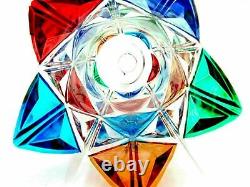 SIGNED/Box/Certificate GIANT Murano Dazzling-Diamonds Art Glass Vase
