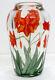 Signed! Sillars Orient & Flume Studio Art Glass Amaryllis Lily Paperweight Vase