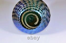 SMALL Stunning KRALIK IRIDESCENT Glass VASE Dramatic Colors ART NOUVEAU c. 1900