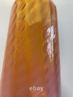 STELVIA Empoli Orange Opalescent Glass 1960s