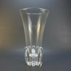 STEUBEN Large 13.75 x 7.5 LOTUS Art Glass Vase