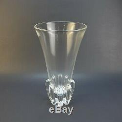 STEUBEN Large 13.75 x 7.5 LOTUS Art Glass Vase