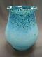 Superb Scottish Monart Pale Blue Aventurine Art Glass Vase Shape Ra Vii 180 Mm