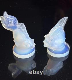 Sabino Opalescent Glass Fish Pair Queue de Voile, Poisson Mouleck