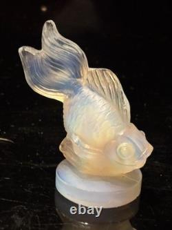 Sabino Opalescent Glass Fish Pair Queue de Voile, Poisson Mouleck
