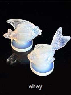 Sabino Opalescent Glass Fish Pair Queue de Voile, Poisson Mouleck