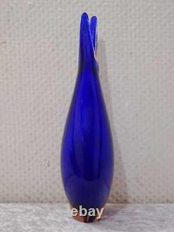 Seguso Murano Vetri D´ Arte Sommerso Glass Vase Design Poli Vintage um1960