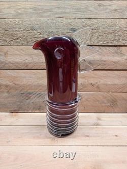 Sem Schanzer de L'Anverre for Zanotta Edizioni Art Glass Bird Vase 1990s Italy