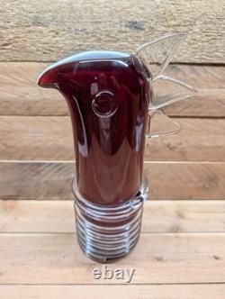 Sem Schanzer de L'Anverre for Zanotta Edizioni Art Glass Bird Vase 1990s Italy