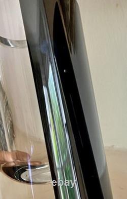 Set of 2 Rosenthal Germany Studio Line Art glass Block Black Vases Contemporary