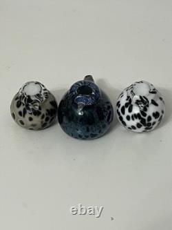 Set of 3 Iittala / Nuutajärvi Birds by Oiva Toikka Small Goldcrest (Pikku Hippi)