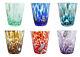 Set Of 6 Six Murano Glass Drinking Tumblers Multi Handmade Millefiori 11cm