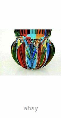 Signed/Certificate Giant Extraordinary Murano Italian Mazzega Art Glass Vase