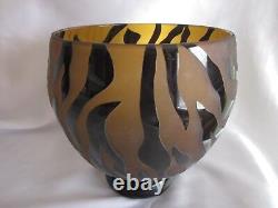 Signed Correia Art Glass Vase L. E. 6.5