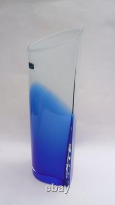 Signed Inkeri Toikka Nuutajärvi Finland XL Ella Pro Arte Series Art Glass Vase