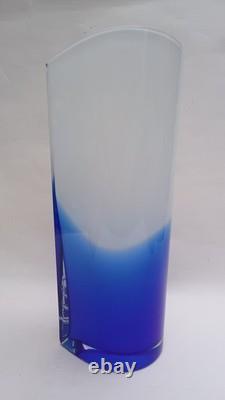 Signed Inkeri Toikka Nuutajärvi Finland XL Ella Pro Arte Series Art Glass Vase