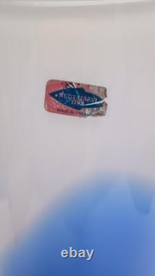 Signed Inkeri Toikka Nuutajärvi Finland XL Ella Pro Arte Series Art Glass Vase