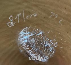 Signed Stephen Morris 1979 Studio Art Glass Handblown Vase. Australian