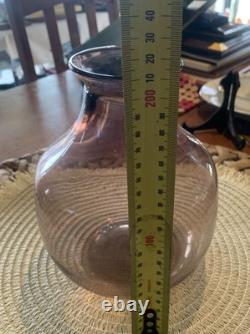 Signed Stephen Morris 1979 Studio Art Glass Handblown Vase. Australian