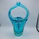 Sommerso Glass Vase Turquoise & Aqua, Likely Murano Seguso Vetri D'arte 1960s