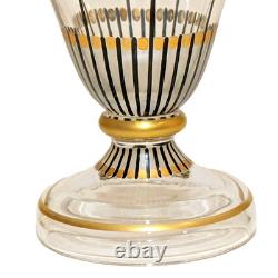 Steinschönau Schwarztot Bohemian Glass vase, Secessionist (Art Noveau)