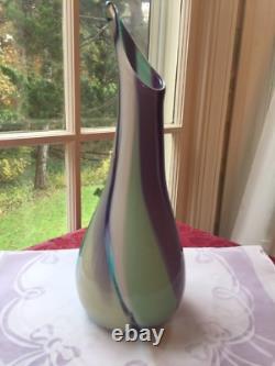 Stephen Rich Nelson Studio Art Glass Vase Pennsylvania artist