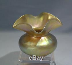 Steuben Art Nouveau Aurene Art Glass Bud Vase Circa 1915