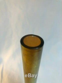 Steuben Gold Aurene Art Glass 8 Stick Vase Signed & #2556 Carder Classic