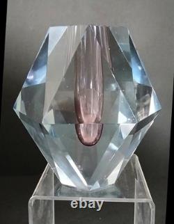 Stromberg Stromberghyttan Diamond Art Glass vase