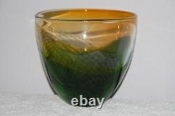 Studio Art Glass Bowl / Vase signed by Marianne Buus